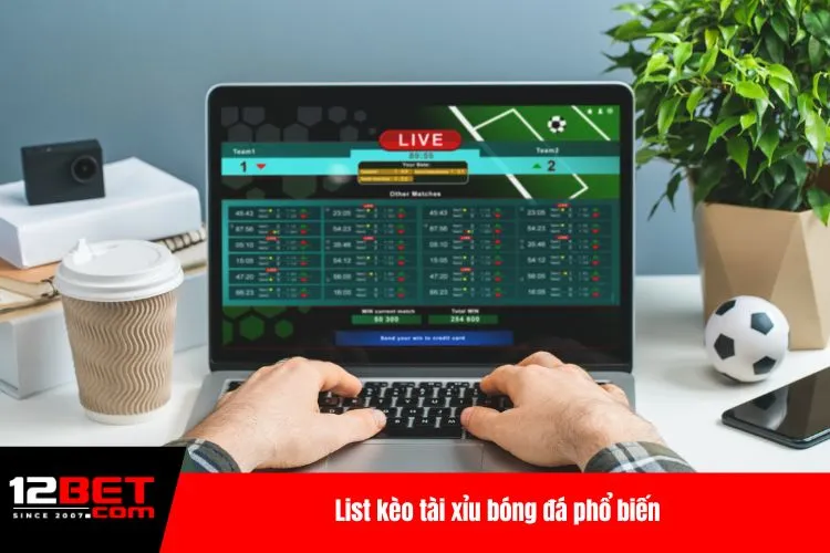 List kèo tài xỉu bóng đá phổ biến